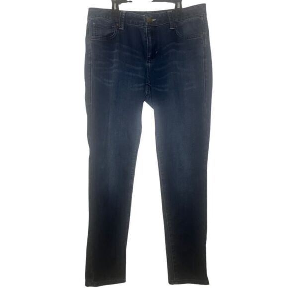 Cabi Denim Blue Jeans Size 10 Dark Wash Straight Leg Mid Rise Style #514 - Picture 1 of 9